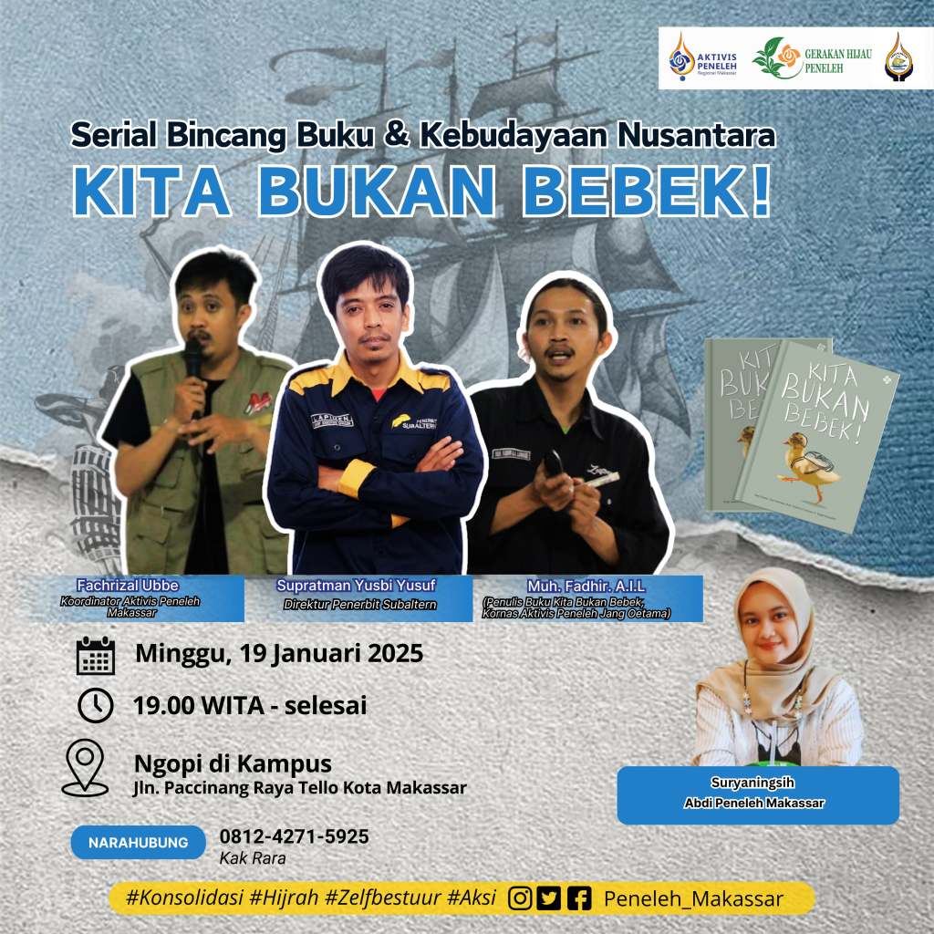 Koordinator Nasional Aktivis Peneleh Kunjungi Makassar, Konsolidasi hingga Bedah&nbsp;Buku